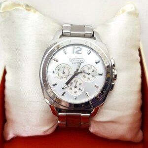 Coach Women's Chronograph Boyfriend 38mm Stainless Steel Bracelet Watch